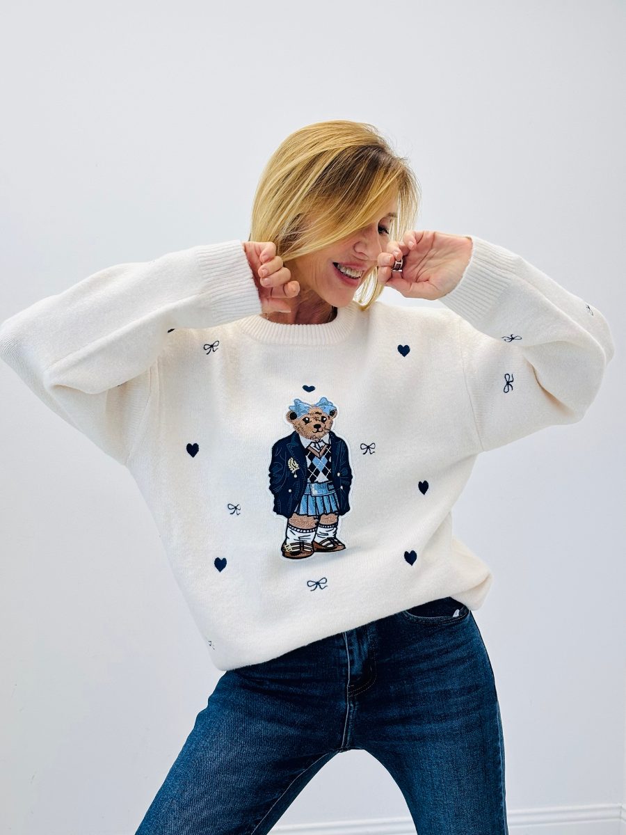 Pull ourson et cœurs My'Mia