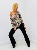 Pull Imprimé Feuillage Coloré – Fluidité et éclat naturel – Image 5