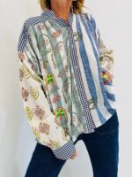 Chemise Oversize brodée en coton – Image 3
