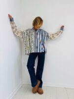 Chemise Oversize brodée en coton – Image 2