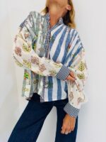Chemise Oversize brodée en coton