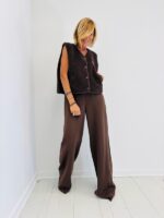 Gilet Sans Manches en Maille Teddy – Image 11