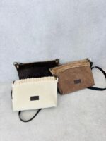 Sac en cuir suédé avec doublure moumoute. – Image 2