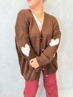 Gilet grande taille avec cœurs – Style cosy & tendance – Image 6