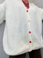 Gilet grande taille avec cœurs – Style cosy & tendance – Image 8