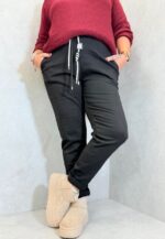 Pantalon coton stretch à taille élastique – Image 3