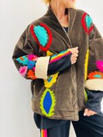 Veste Pan de Velours Brodée