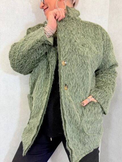 Veste effet poils longs – Grande Taille