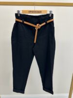 Pantalon taille élastiquée avec ceinture – Image 8