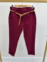 Pantalon taille élastiquée avec ceinture – Image 7