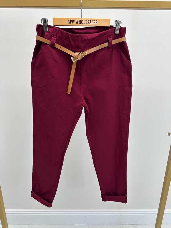 23102025-003 Pantalon taille élastiquée avec ceinture – Image 7