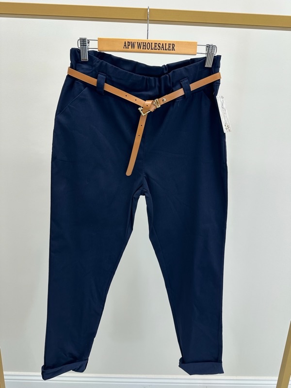 23102025-004 Pantalon taille élastiquée avec ceinture – Image 6