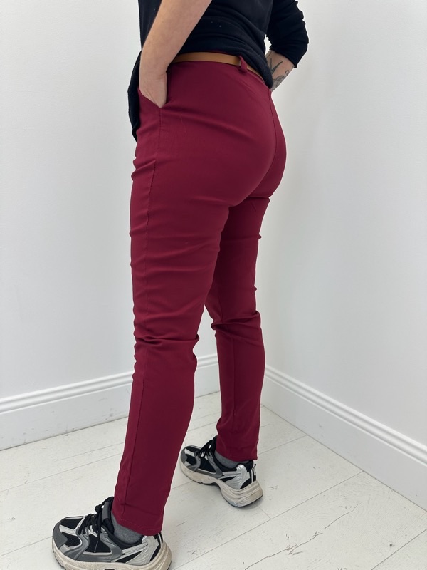 23102025-005 Pantalon taille élastiquée avec ceinture – Image 2