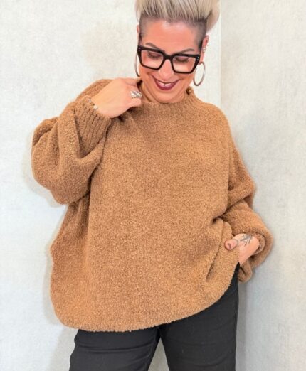 Pull oversize bouclette grande taille