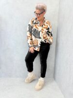 Chemise imprimée graphique – Grande Taille