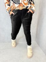 Pantalon velours avec ceinture – Grande Taille  🇮🇹 – Image 2