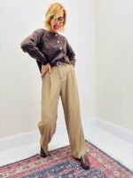 Pantalon Droit avec ceinture intégrée
