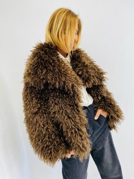 Manteau Fausse Fourrure bouclée