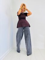 Top en Maille avec Col orné de strass – Image 8