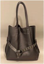Sac Cabas en Simili cuir avec ceinture œillets