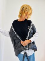 Doudoune sans Manches avec lien imprimé