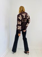 Pull oversize "New York" à motif écossais – Image 4