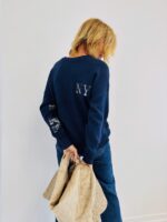 Pull oversize "New York" à motif écossais – Image 10