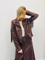 Veste en Suédine à franges
