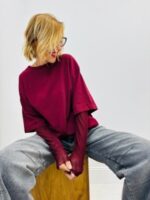 T-shirt Manches Transparentes strass