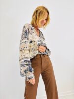 Chemise Fluide Imprimé patchwork bohème