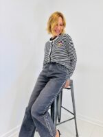 Gilet Rayé avec Broderie – Image 6