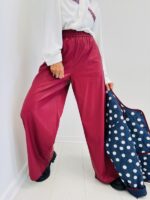 Pantalon Large en simili – Taille élastique – Image 4