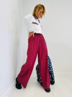 Pantalon Large en simili – Taille élastique – Image 3