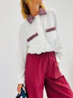 Chemise Fluide Détails tweed