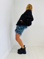 Veste Bombers texturée – Détail relief couture – Image 2