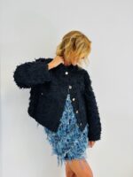 Veste Bombers texturée – Détail relief couture – Image 4