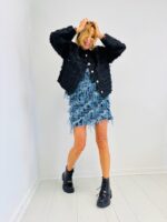 Veste Bombers texturée – Détail relief couture – Image 3