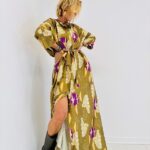 Robe Longue Imprimée avec ceinture