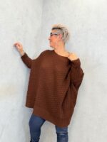 Pull oversize maille nid d’abeille – Image 4
