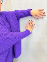 Pull oversize maille nid d’abeille – Image 2