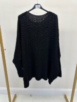 Pull oversize maille nid d’abeille – Image 9