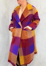 Manteau à carreaux laine bouillie – Grande Taille – Image 7