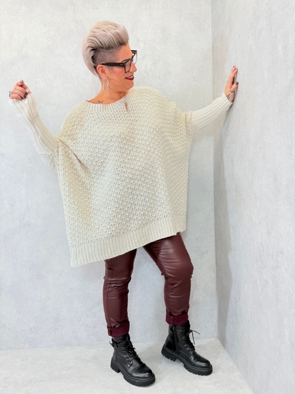 28102025-009 Pull oversize maille nid d’abeille – Image 6