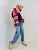 Gilet Rayé Multicolore – Maille viscose – Image 2