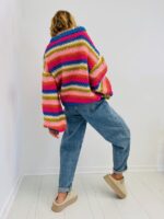 Pull en Maille viscose multicolore – Image 4