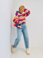 Pull en Maille viscose multicolore – Image 2