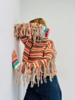 Pull Rayé Multicolore à franges – Maille viscose – Image 3