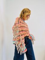 Pull Rayé Multicolore à franges – Maille viscose – Image 4