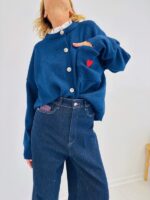 Gilet Brodé Cœur – Image 3