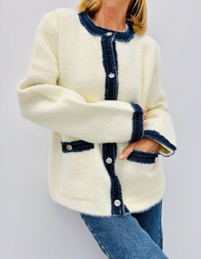 Gilet en Maille bicolore – Image 1